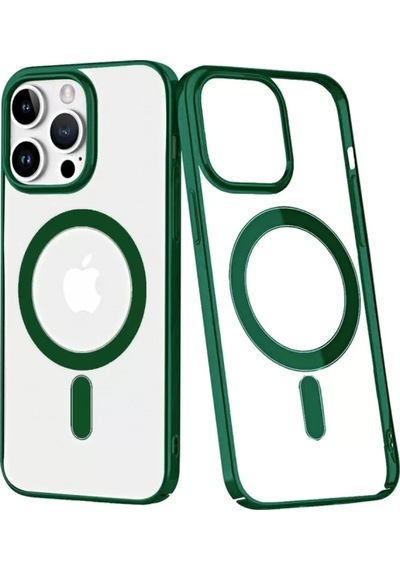Newface Apple İphone 14 Pro Kılıf Element Magneticsafe Sert Kapak - Köknar Yeşili