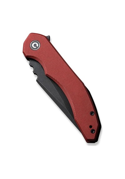 Civivi Bluetick Burgundy G10 Handle Black Stonewashed 14c28n Blade Blade Kamp Çakı Bordo