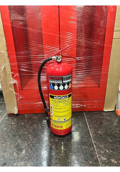 Elit Yangın 6 Kg Foam Köpüklü Yangın Söndürme Tüpü + Hediyeli