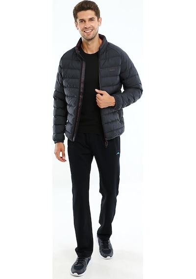 Maraton Sportswear Regular Erkek Dik Yaka Uzun Kol Basic Lacivert Mont 20112-lacivert Lacivert