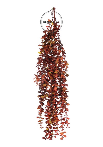 Yapay Okaliptus Sarkıt Demet Kırmızı 90 Cm Kırmızı