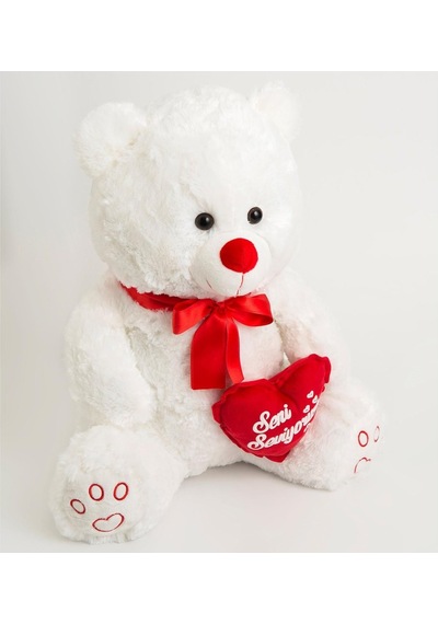 Peluş Ayı Seni Seviyorum Kalpli 50 Cm Pelüş Ayı