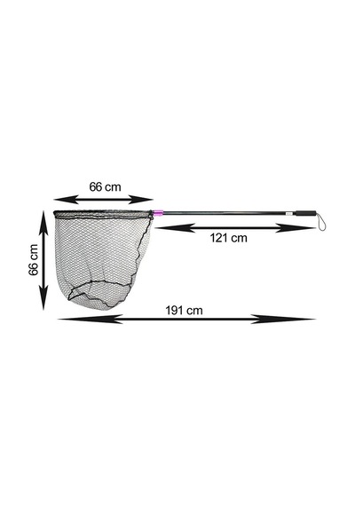 Captain 6783 Kepçe Tek Parça 120cm Alüminyum Saplı 70x60cm Rubber Tor