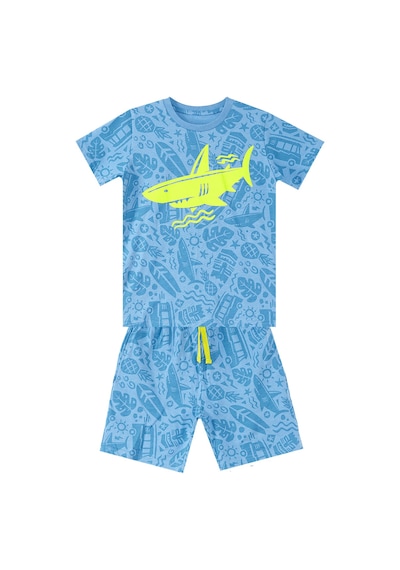 Shark Erkek Çocuk Yazlık T-shirt Şort Takım
