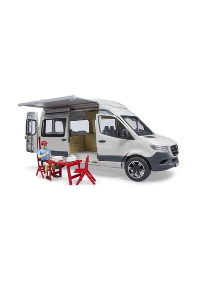 Bruder Mercedes Benz Sprinter Kamp Aracı ve Sürücüsü 02672