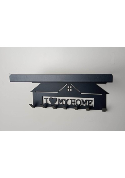 Ardini Anahtar Askılığı My Home Vidalı Mat Siyah Genel