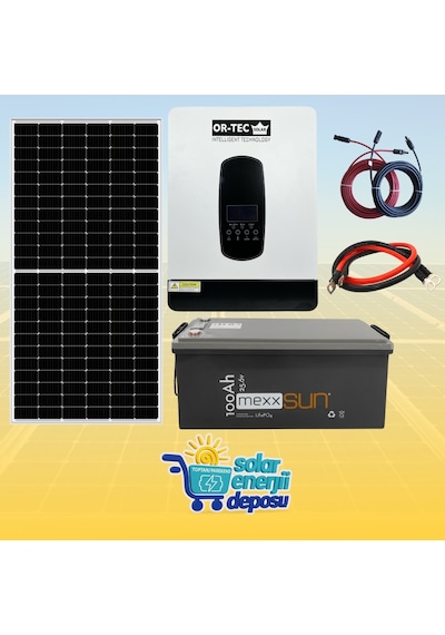 Solar Enerji Deposu 3000w Lityum Güneş Enerjisi Paketi