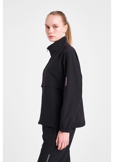 Lescon Kadın Fermuarlı Sweatshirt 25n-2135 Siyah