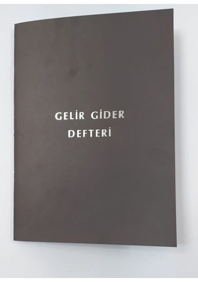 Gelir Gider Defteri Karton Kapak A4 1.Hamur