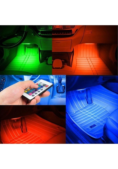 Ayak Altı Led Lamba Sese Duyarlı Led Müziğe Duyarlı Led 9 Ledli (443453520)