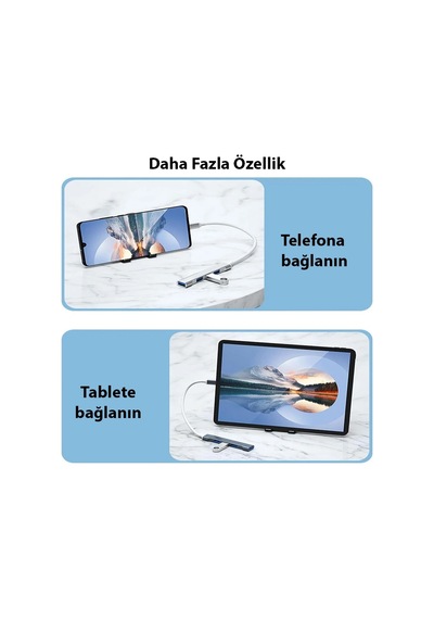Eıma Ehb-12 Type-c Usb Çoklayıcı Hub 4 Port Usb 3.0 Dönüştürücü Adaptör