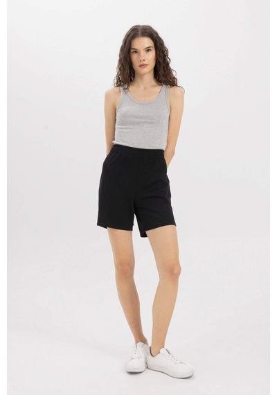 Defacto Slim Fit Dar Kesim U Yaka Basic Düz Ribana Atlet C9826axnsgr210 Gri
