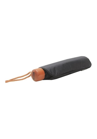 Baginn April Lüx Şemsiye Süper Mini Kare Çizgili Füme 001