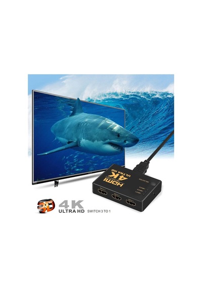 Gplus Ifswr-302 3 Port Kumandalı 4K 2160P 3D Uyumlu Hdmi Switch