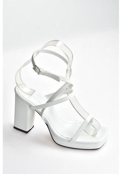 Fox Shoes Beyaz Kalın Topuklu Günlük Kadın Ayakkabı M282462709