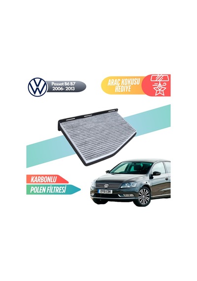 Vw Volkswagen Passat B6 B7 2006-2013 Model Karbonlu Polen Klima Filtresi
