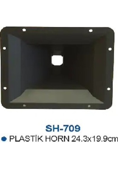 Sh-709 Kare Plastik Horn 24.3 X 19.9Cm