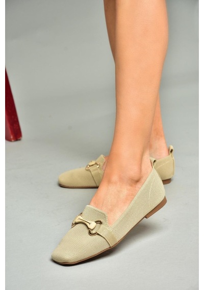 Fox Shoess820234704 Ten Kumaş Kadın Babet Ten Rengi Fox Shoess820234704 Ten Kumaş Kadın Babet Ten Rengi