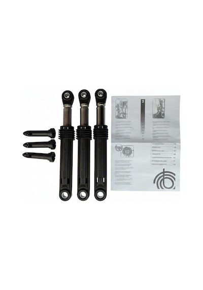 Bosch Uyumlu Çamaşır Makinesi Amortisör 448032 Aksistem Pimli 3 Lü Takım
