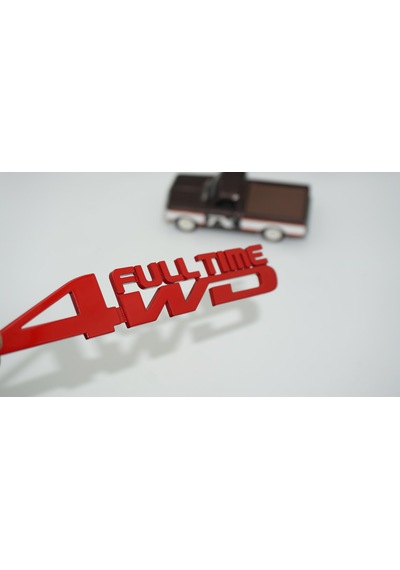Dk Tuning Off Road 4wd Full Time Whell Drive Bagaj Kırmızı Yazı Logo Amblem Bagaj Arma