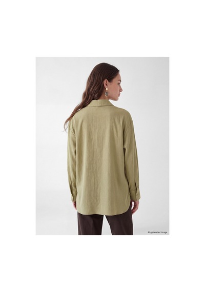 LC Waikiki Alıta Cıty Farkıyla Lcw Modest Haki Modal Karışımlı Kadın Gömlek Tunik Haki - 931676257 Haki LC Waikiki Alıta Cıty Farkıyla Lcw Modest Haki Modal Karışımlı Kadın Gömlek Tunik Haki - 931676257 Haki