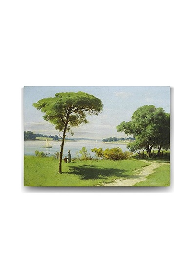 Hoca Ali Rıza - Manzara Tablosu - 45x30cm