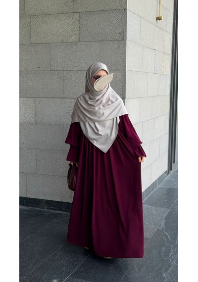 Qalortex Scarf Premium Jakarlı Sare Büyük Boy Eşarp -gri