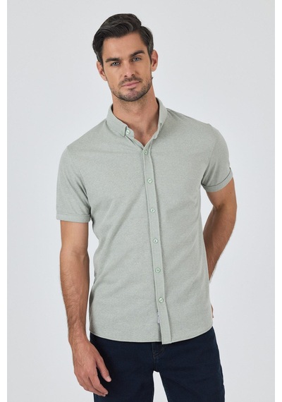 İmza Koyu Yeşil Kısa Kol Düz Örme Düğmeli Yaka Cepsiz Pamuklu Classic Slim Fit Gömlek 1004250155 700 Koyu Yeşil İmza Koyu Yeşil Kısa Kol Düz Örme Düğmeli Yaka Cepsiz Pamuklu Classic Slim Fit Gömlek 1004250155 700 Koyu Yeşil