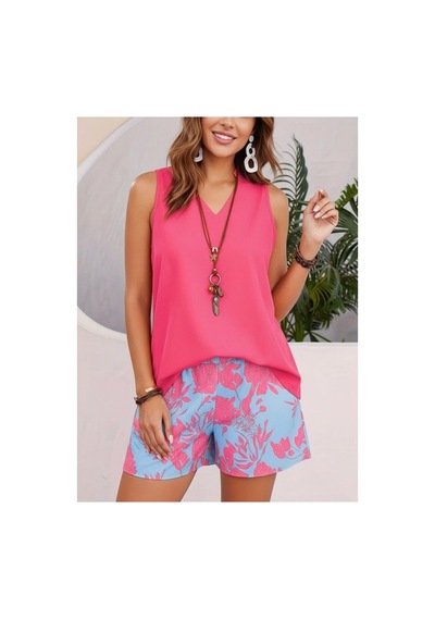 Butik İstanbul Kadın Askılı V Yakalı Sandy Bluz Ve Desenli Short Ikili Takım Mavi Butik İstanbul Kadın Askılı V Yakalı Sandy Bluz Ve Desenli Short Ikili Takım Mavi