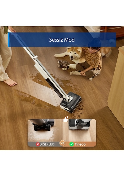 Tineco Floor One I7 Fold Şarjlı Dikey Süpürge + Icarpet Koltuk Halı Yıkama Makinesi