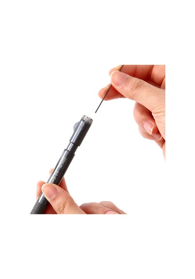 Kokuyo Enpitsu Sharp Type-s Mekanik Uçlu Kalem - Siyah Gövde 0.9 Mm