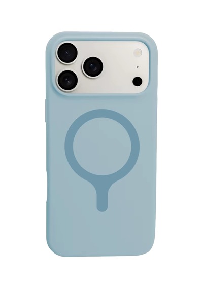Joko Apple Uyumlu iPhone 18 Pro/17 Pro Z Silikon Magsafe Kapak - Açık Mavi Çok Renkli