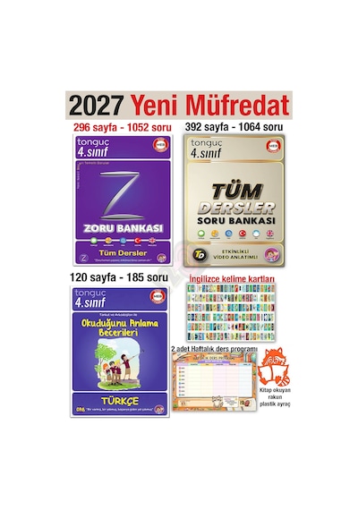 4. Sınıf 2027 Tüm Dersler Zoru Soru Bankası Türkçe Okuduğunu Anlama Becerileri
