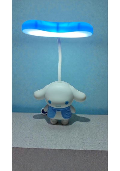 Cinnamoroll Çocuk Odasına Uygun Masa Ve Gece Lambası Boyut:20cm Çok Renkli