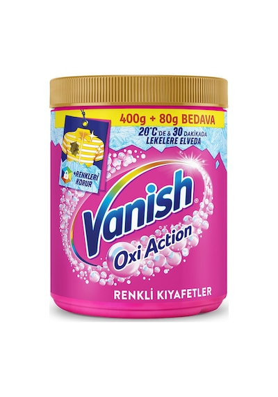 3 Adet Vanish Kosla Multipower Toz 480 G Renkliler Leke Çıkarıcı Deterjan Güçlendirici