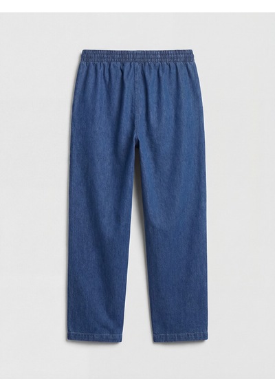 Lcwaıkıkı Classic Mavi Beli Lastikli Mom Fit Kadın Jean Pantolon
