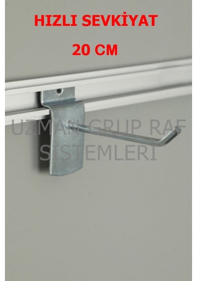Uzmangrupraf Uzman Grup Raf Kanallı Pano Kancası-20 Cm - 50 Adet