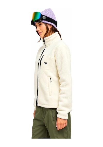 Roxy Alabama Full Zip Solid Kadın Polar-erjft05100 Kırık Beyaz