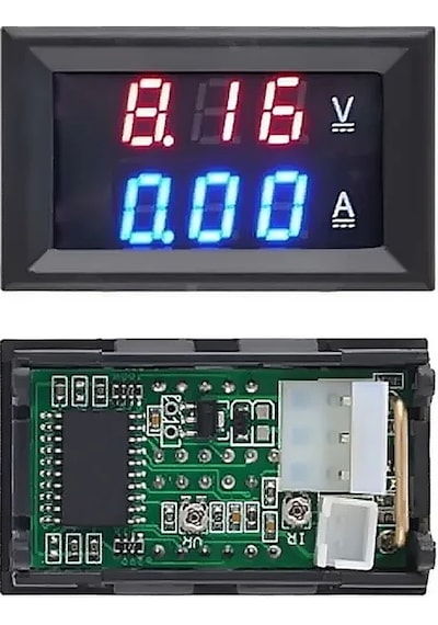 Lasonstiges Dc 100v 10a Led Voltmetre Ve Ampermetre Çift Dijital Amper Voltmetre Akım Gerilim Dedektörü Metre Araba Oto Motosiklet Için