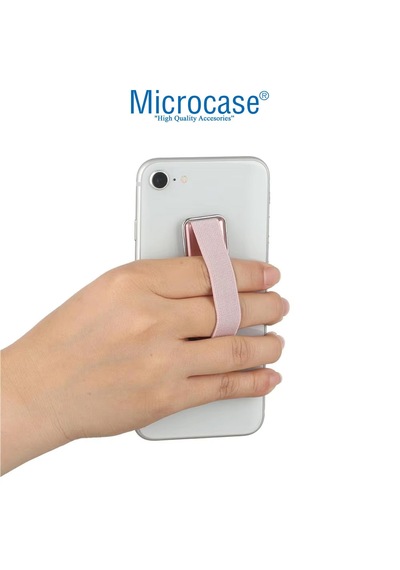 Microcase Üniversal Telefon Arkası El Parmak Tutucu Standlı Cep Telefonu Tutacağı - Al4937 Mavi