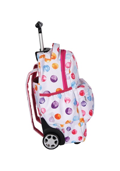 Slazenger Trolley Okul Çantası Beyaz Puantiye 21876