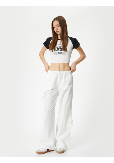 Koton Oversize Paraşüt Pantolon Düşük Bel Geniş Paça Kargo Cepli Pamuklu Beyaz 4sal40029mw Beyaz Koton Oversize Paraşüt Pantolon Düşük Bel Geniş Paça Kargo Cepli Pamuklu Beyaz 4sal40029mw Beyaz