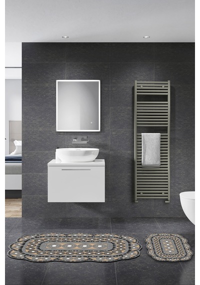 Alanur Manolya Lazer Kesim 2 Li Banyo Takimi St210176ka gri