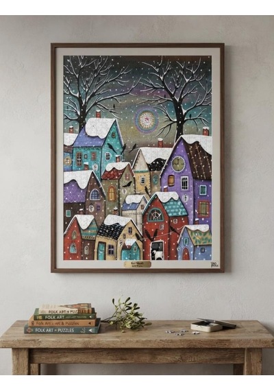 Kar Masalı Ve Güne Merhaba İkili Set - 1000 + 500 Parça İkili Puzzle Seti