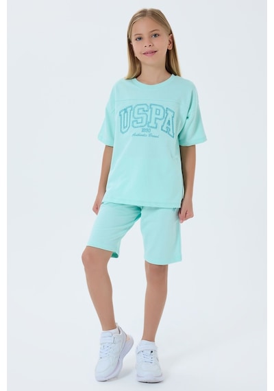 U.s. Polo Assn. Kız Çocuk Yeşil Bermuda Takım 5274-49904 Yeşil