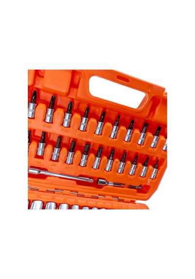 6388 Lokma Ve Lokmalı Bits Uç Takımı 1/4" - 53 Parça 72 Diş Cırcırlı