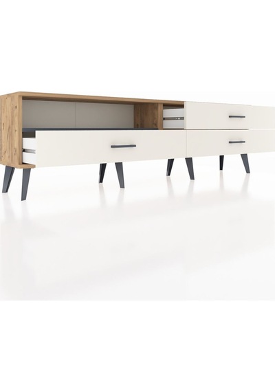Arges Tv Ünitesi Tek Raflı 3 Çekmeceli 176x30x51 Çam-antrasit/aytaşı Antrasıt/aytası Arges Tv Ünitesi Tek Raflı 3 Çekmeceli 176x30x51 Çam-antrasit/aytaşı Antrasıt/aytası