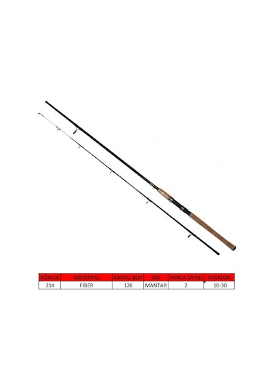 Captain 1436 Compact Ugly Stick 2 Parça Spin Kamış 10-30GR  210 CM
