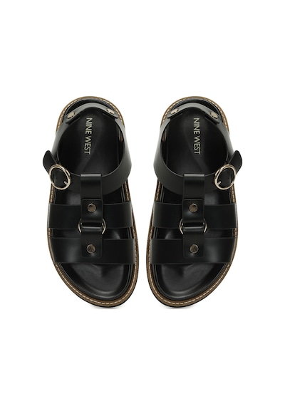 Nine West Hermon 5fx Siyah Kadın Kalın Taban Sandalet 000000000101944629 Siyah