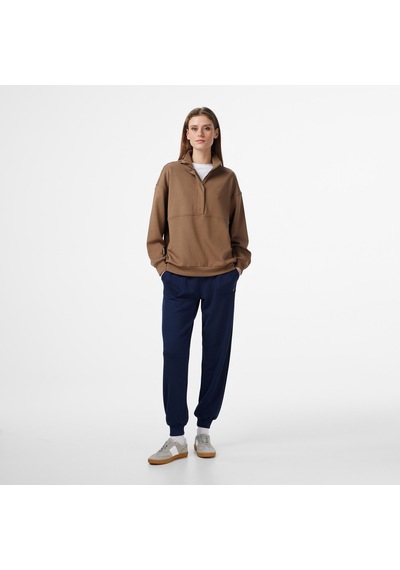 Nautica Kadın Kahverengi Regular Fit Sweatshirt Düz 57k605t Kahverengi